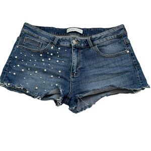 Zara Shorts Denim Distressed Jeans Women’s size US 8